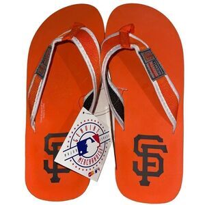 San Francisco‎ Giants Orange & Blue Flip Flops NWT - Men’s Size 10